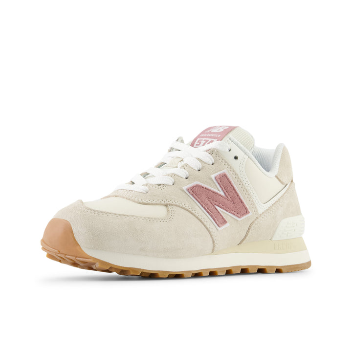 Women's New Balance 574 Color: Linen Rosewood