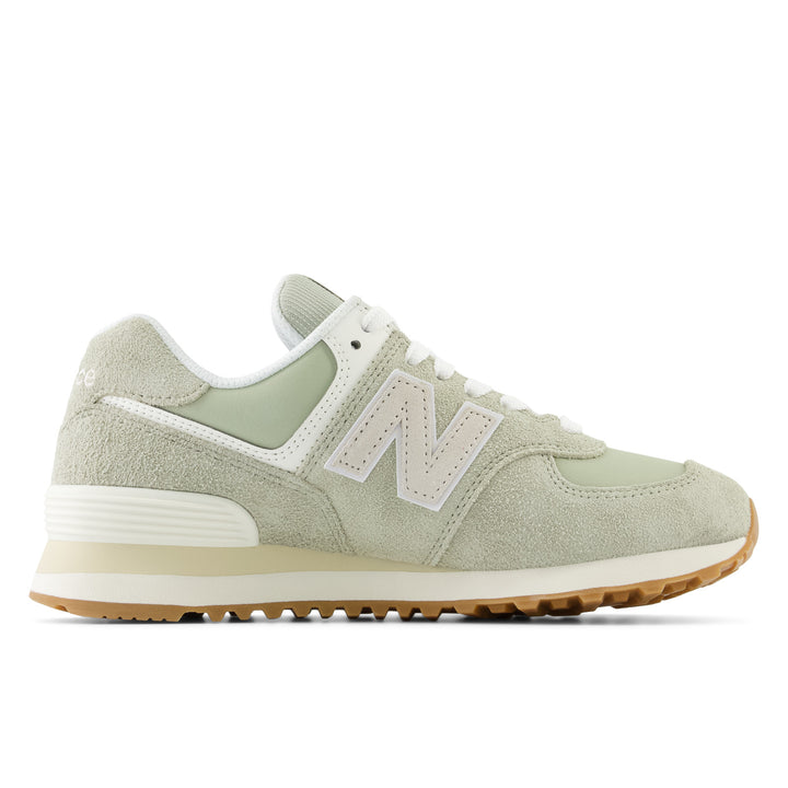 Women's New Balance 574 Color: Olivine/ Moonbeam 6