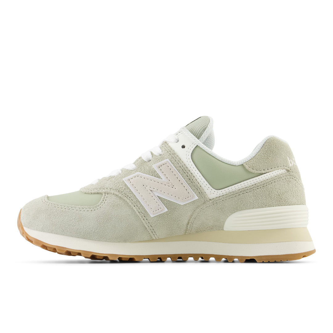 Women's New Balance 574 Color: Olivine/ Moonbeam 4