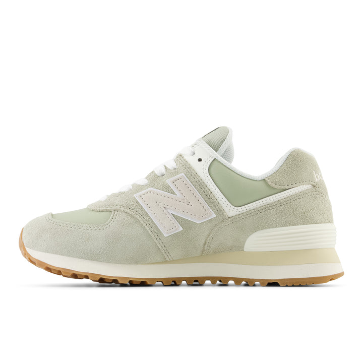 Women's New Balance 574 Color: Olivine/ Moonbeam 4