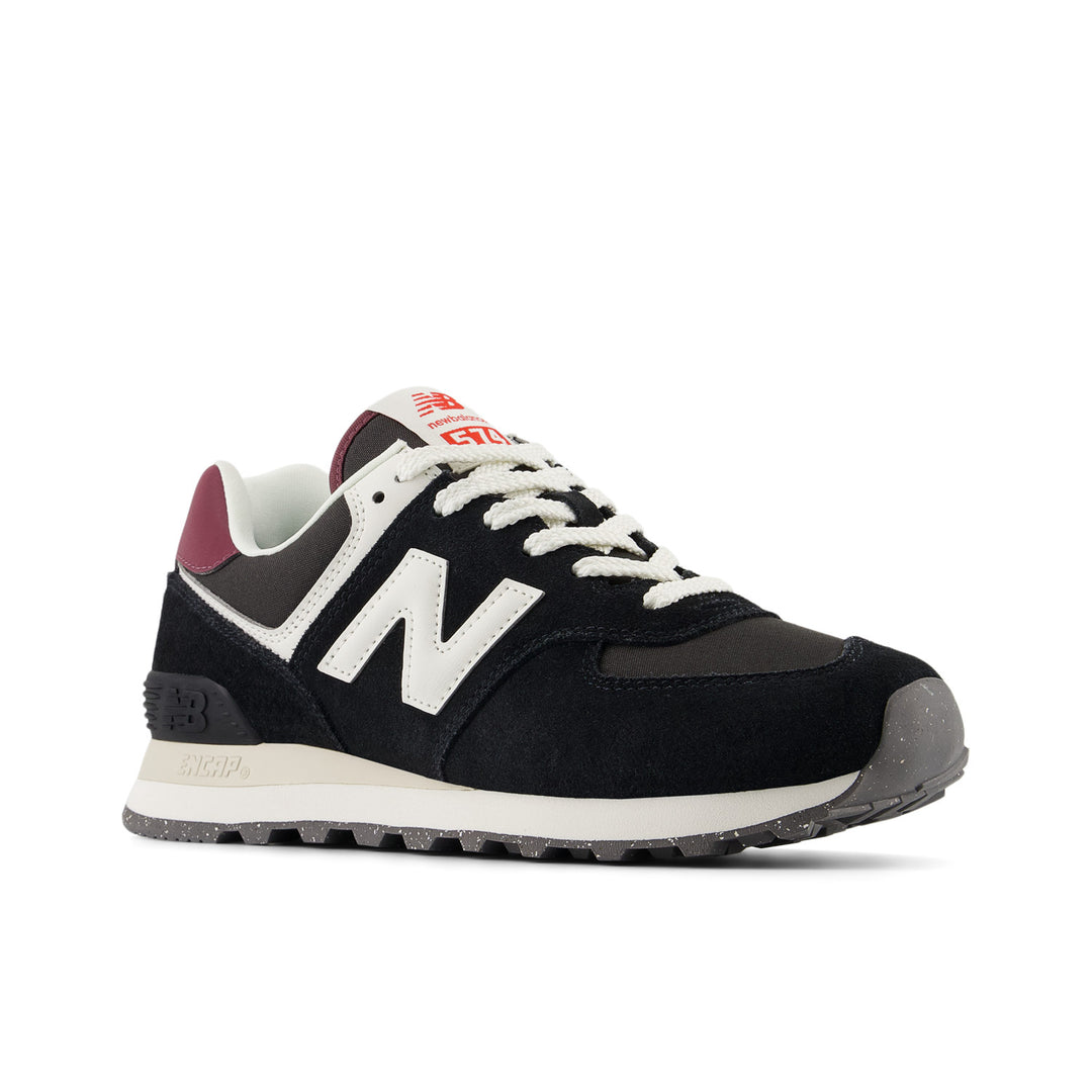 Women's New Balance 574 Color: Black/White 7