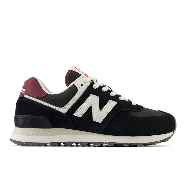 Women's New Balance 574 Color: Black/White 1