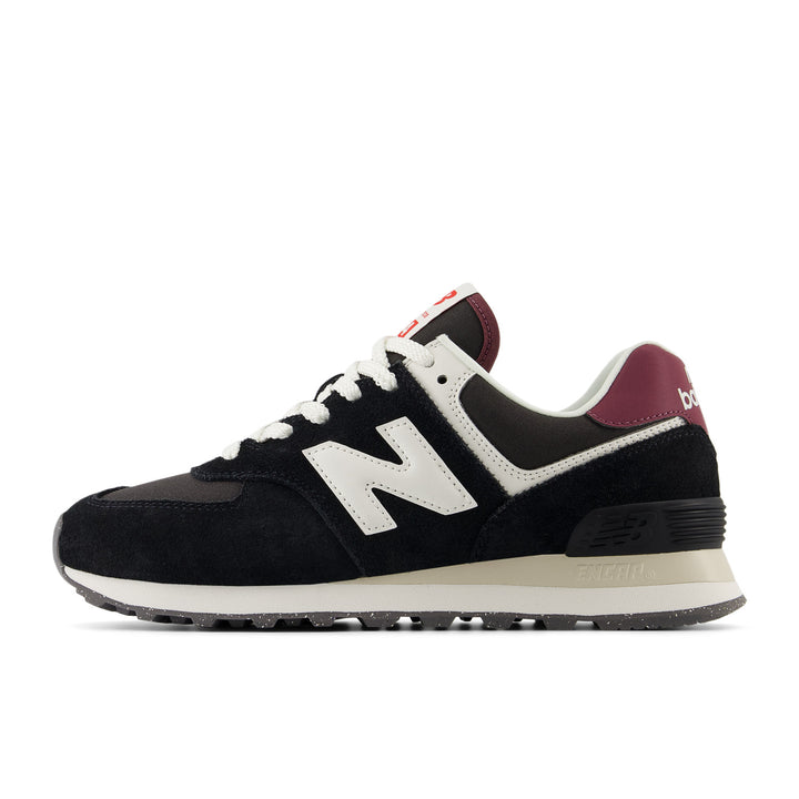 Women's New Balance 574 Color: Black/White 8