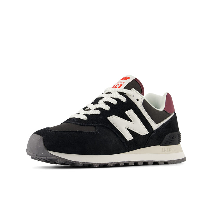 Women's New Balance 574 Color: Black/White 9