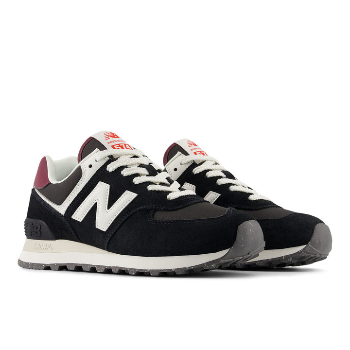 Women's New Balance 574 Color: Black/White 4