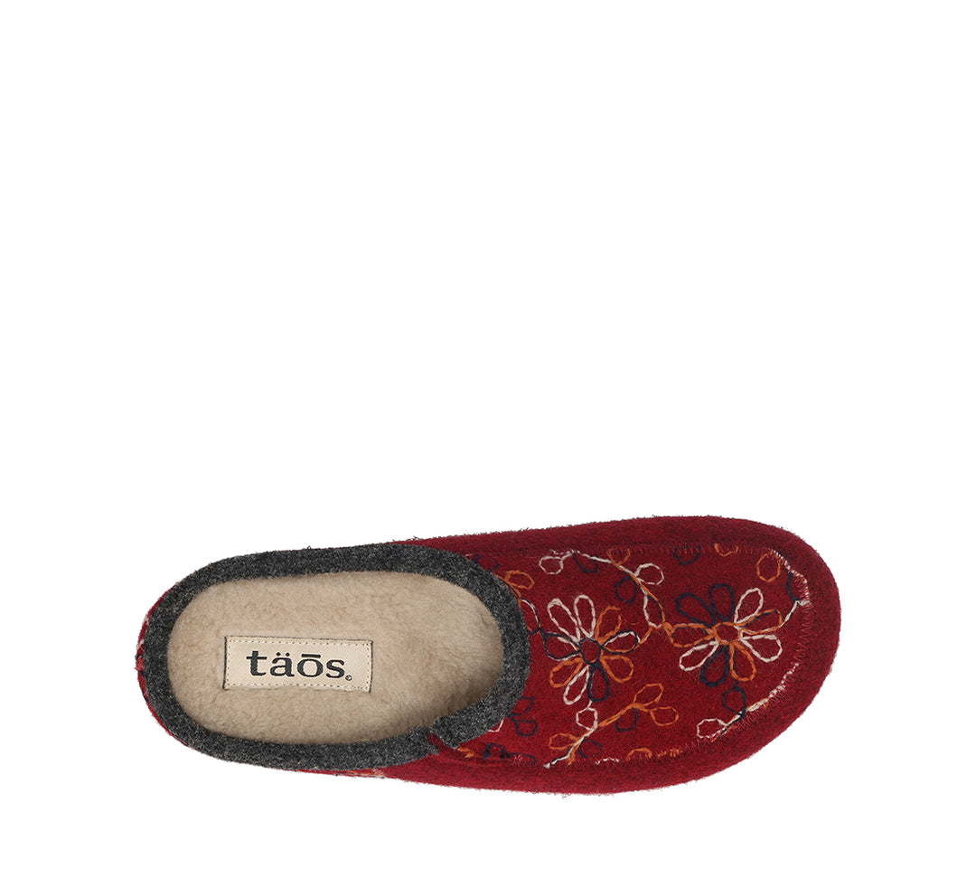 Women's Taos Woolflower Color: Cranberry 6