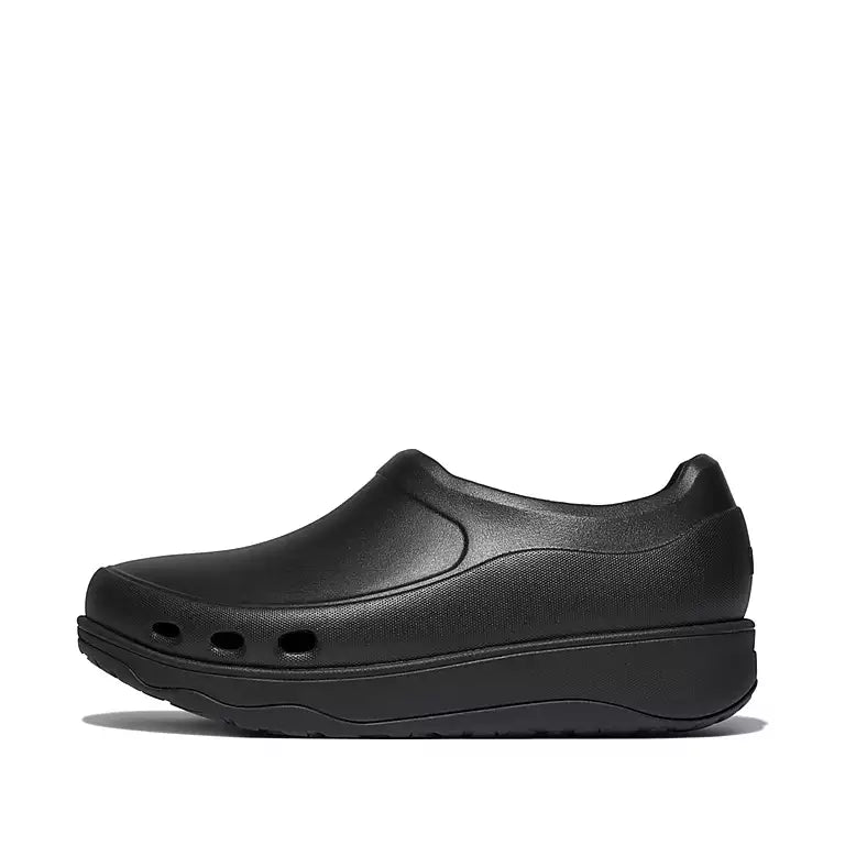 Women's Fitflop Work+ High-Performance Professional Clogs Color: All Black  1