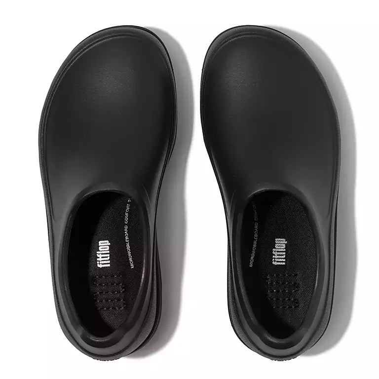 Women's Fitflop Work+ High-Performance Professional Clogs Color: All Black  2