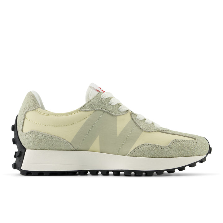 Women's New Balance 327 Color: Olivine Pale Moss 1