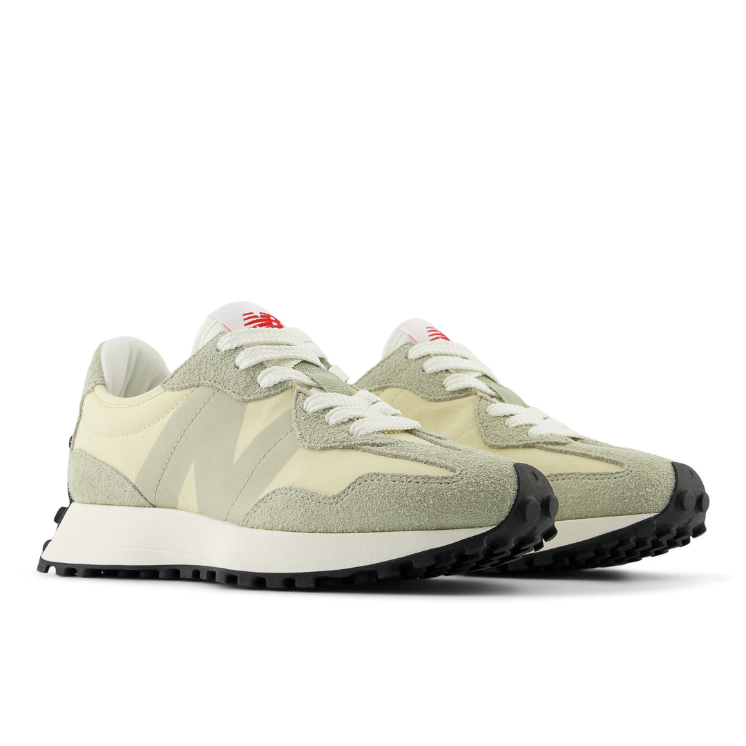 Women's New Balance 327 Color: Olivine Pale Moss 5