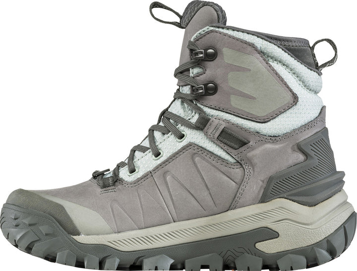 Women's Oboz Bangtail Mid Insulated Waterproof Color: Winter Quartz 