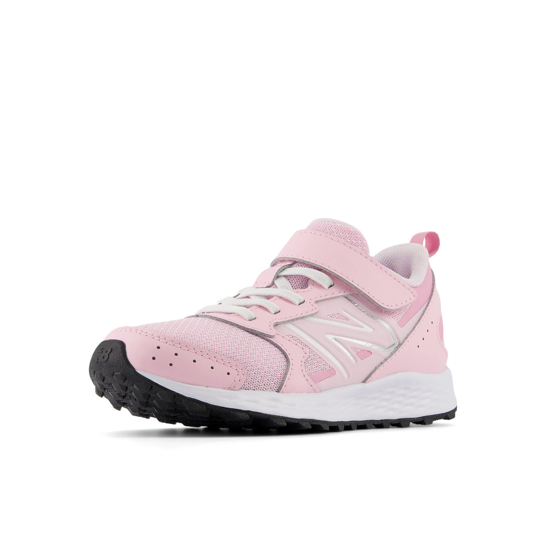 Big & Little Kid's New Balance Fresh Foam 650 Bungee Lace with Top Strap Color: Light Raspberry with Pink Sugar 8