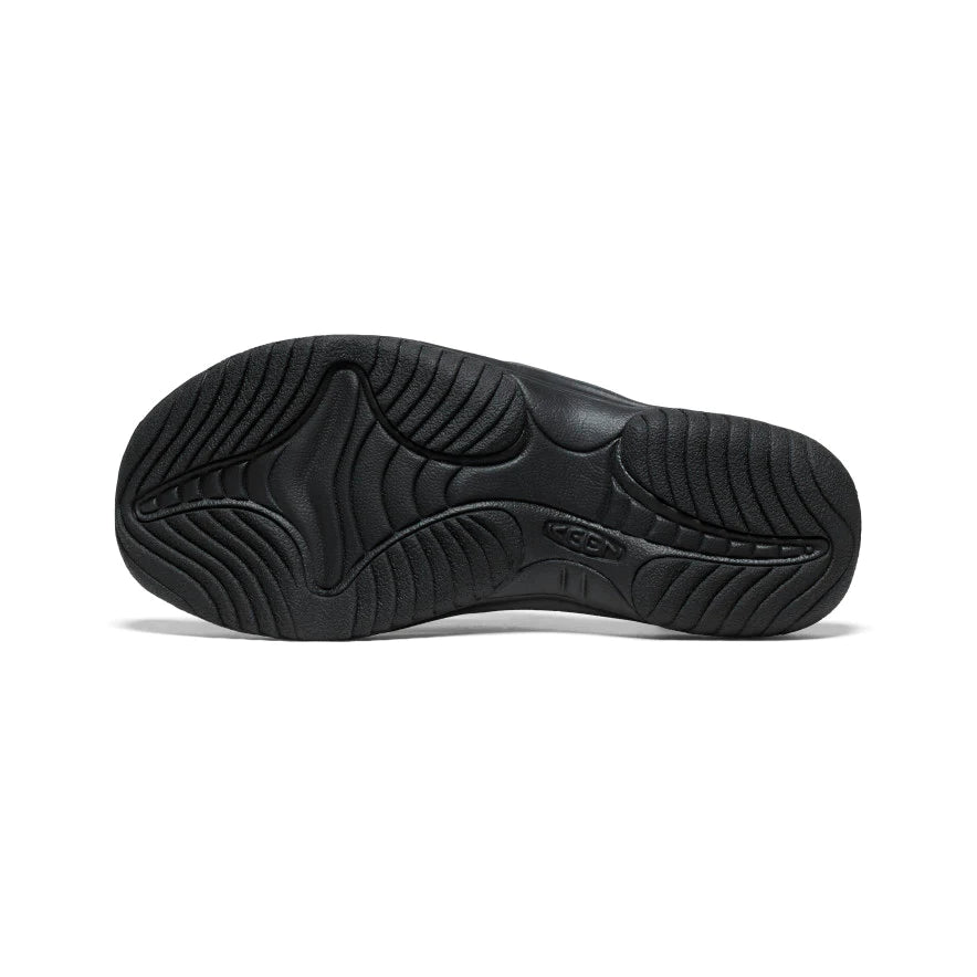 Men's Keen Waimea Leather Flip Flop Color: Black / Black  3