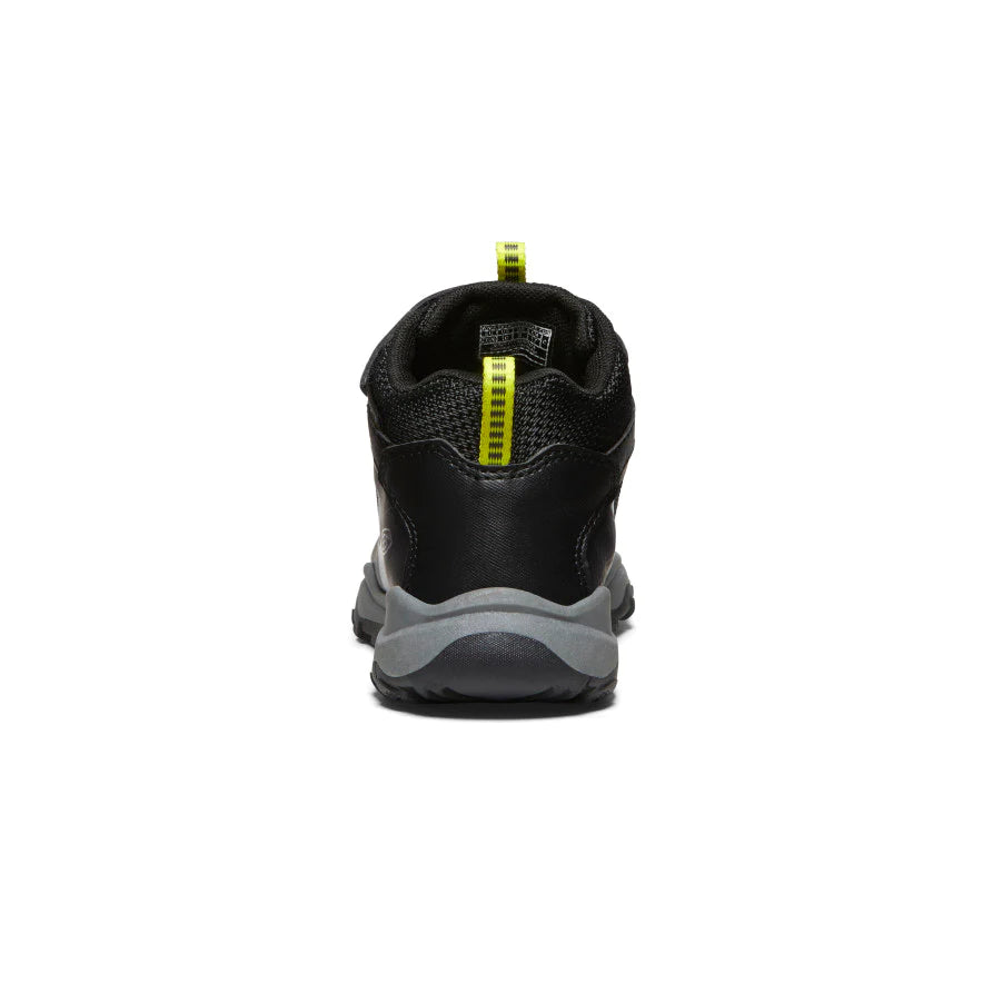 Little Kid's Keen Wanduro Waterproof Boot Color: Black/ Silver