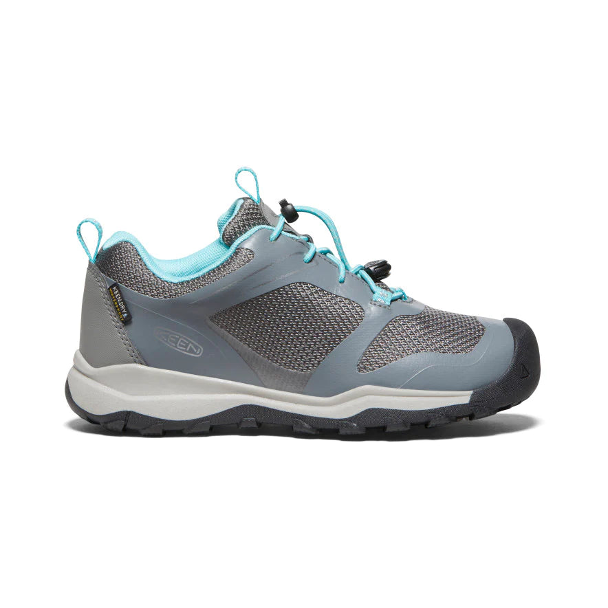 Big Kid's Keen Wanduro Waterproof Shoe Color: Steel Grey/Ipanema 