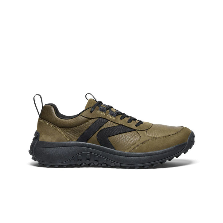 Men's Keen KS86 Leather Sneaker Color: Dark Olive/ Black  2