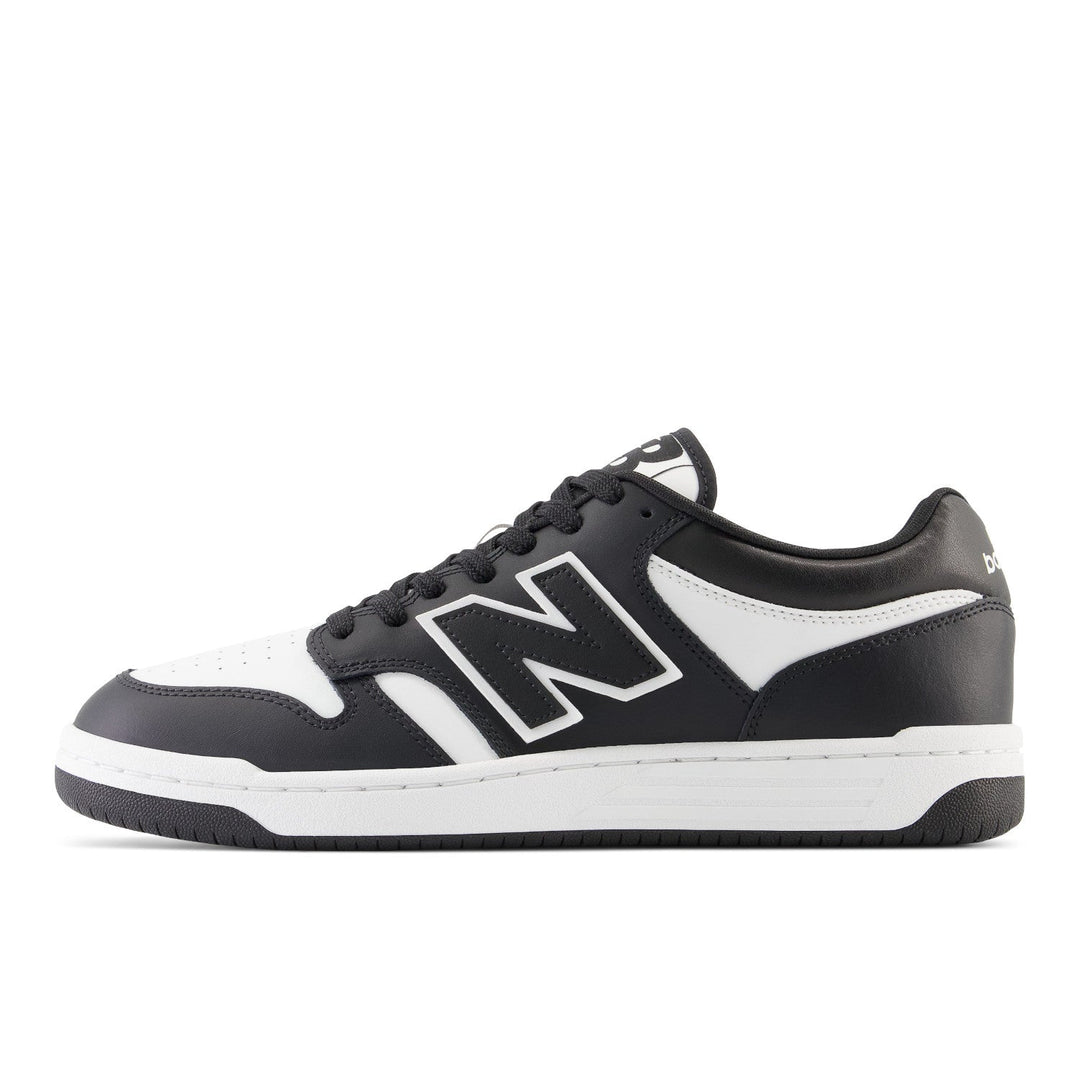 Unisex New Balance 480 Color: White Black 5