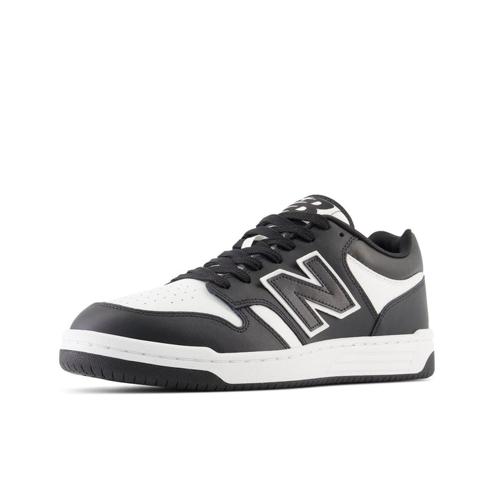 Unisex New Balance 480 Color: White Black 9