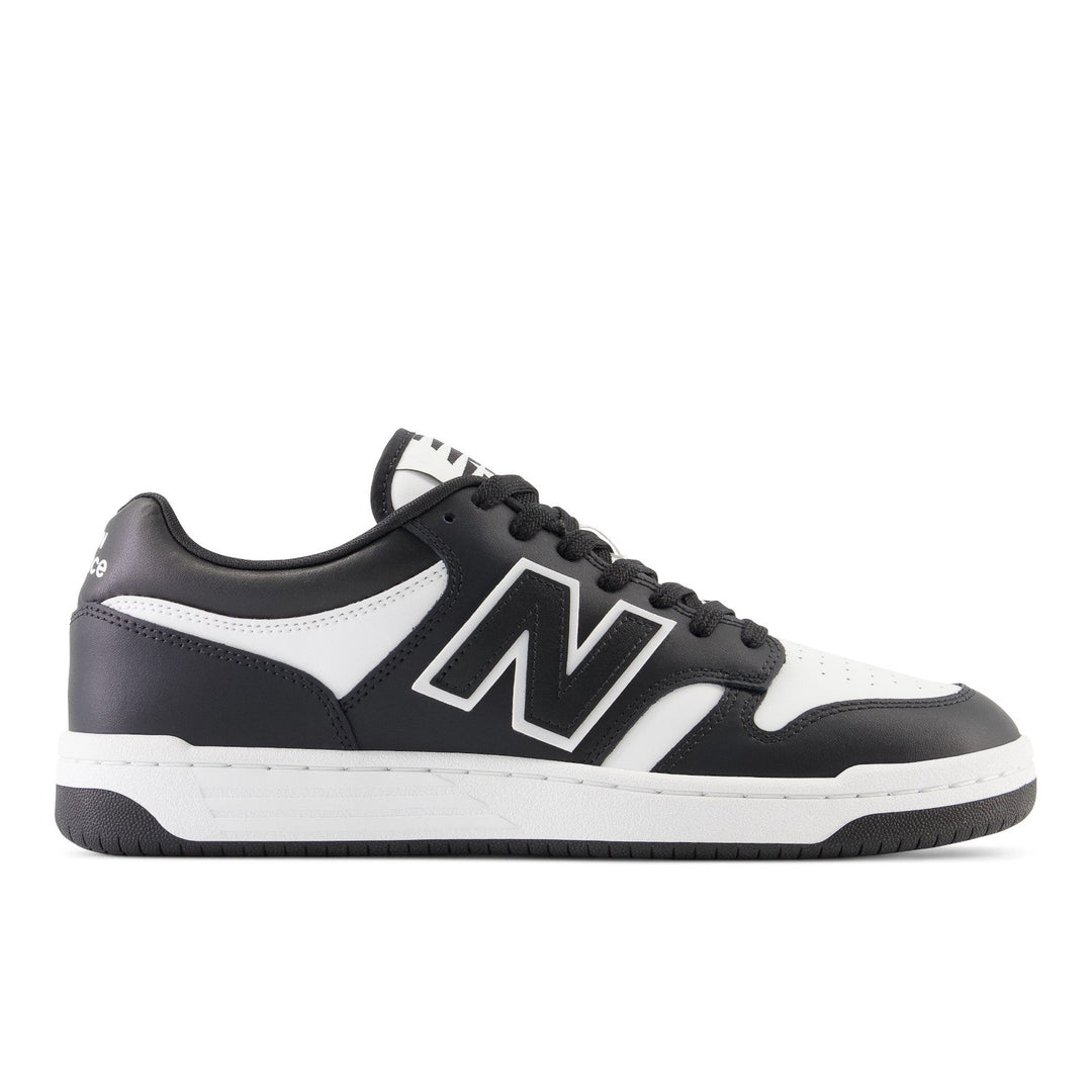 Unisex New Balance 480 Color: White Black 1