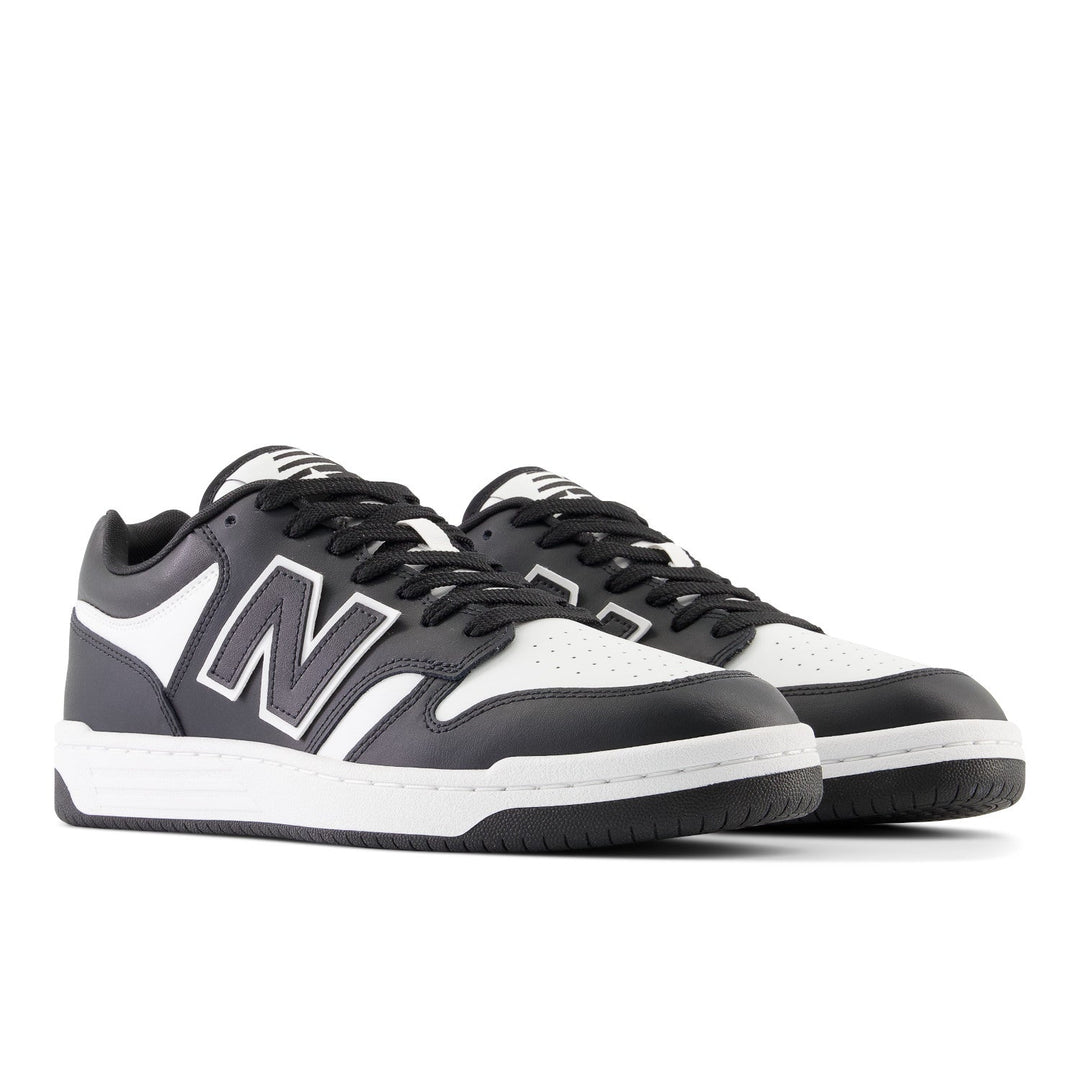 Unisex New Balance 480 Color: White Black 7