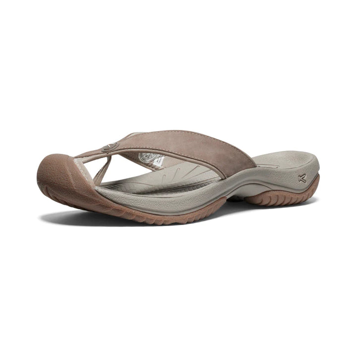 Men's Keen Waimea Leather Flip Flop Color: Brindle Birch  6