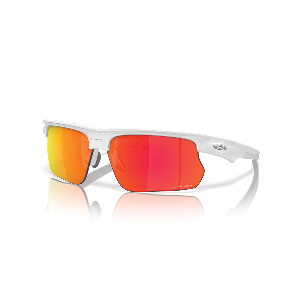 Oakley BiSphaera Color: Prizm Ruby Lenses, Polished White Frame 1