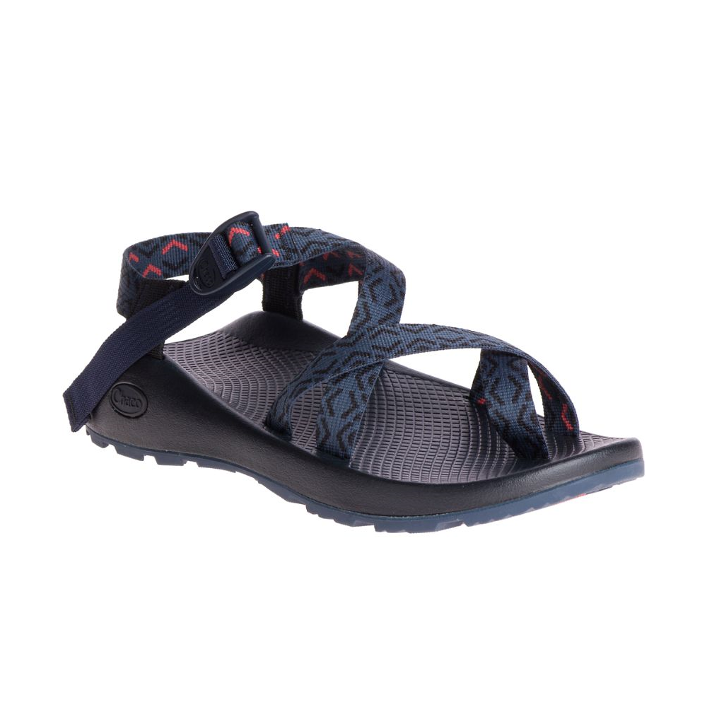 Men's Chaco Z/2 Classic Sandal Color: Stepped  Navy (WIDE WIDTH) 1