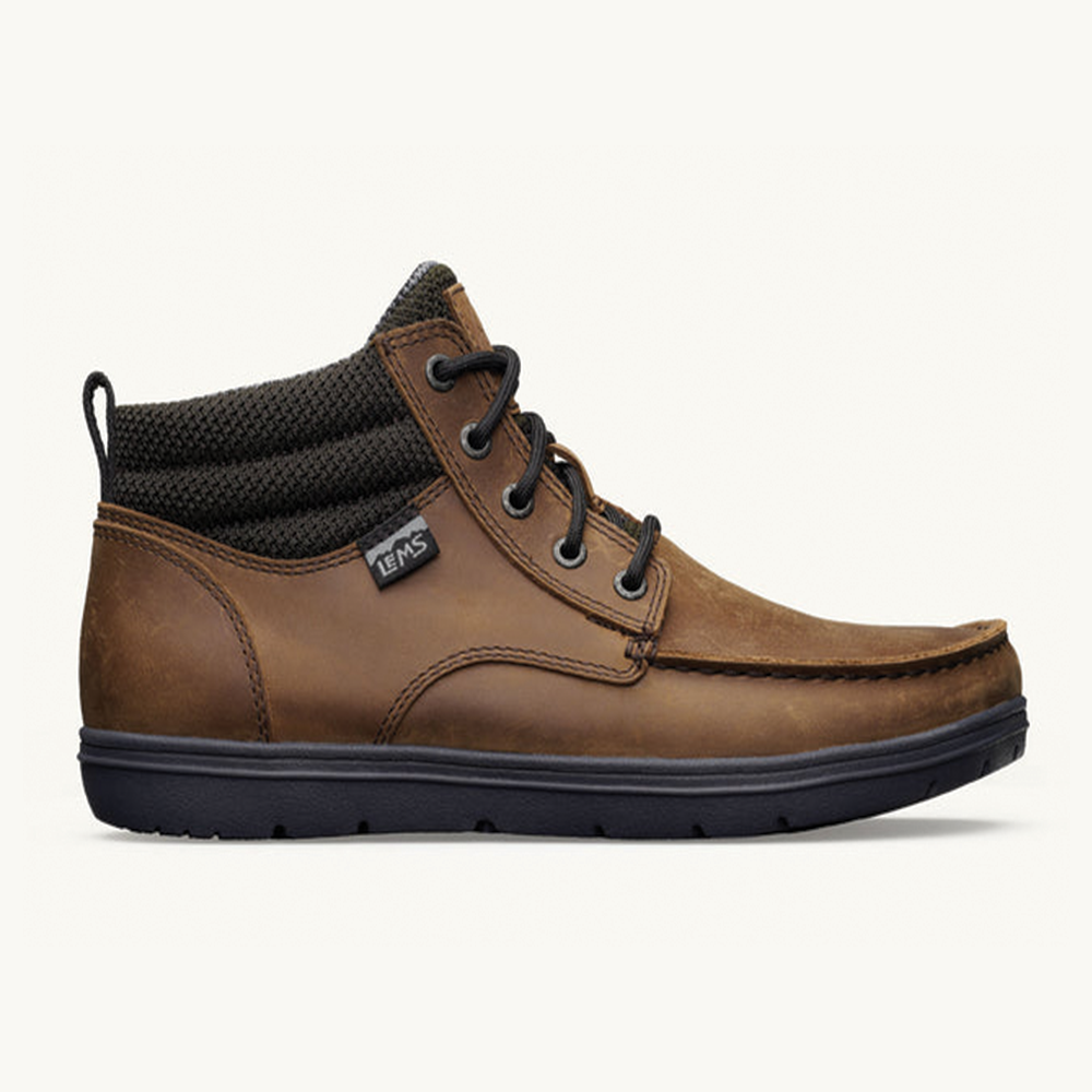 Unisex Lems Boulder Boot Mid Leather Color: Umber  9