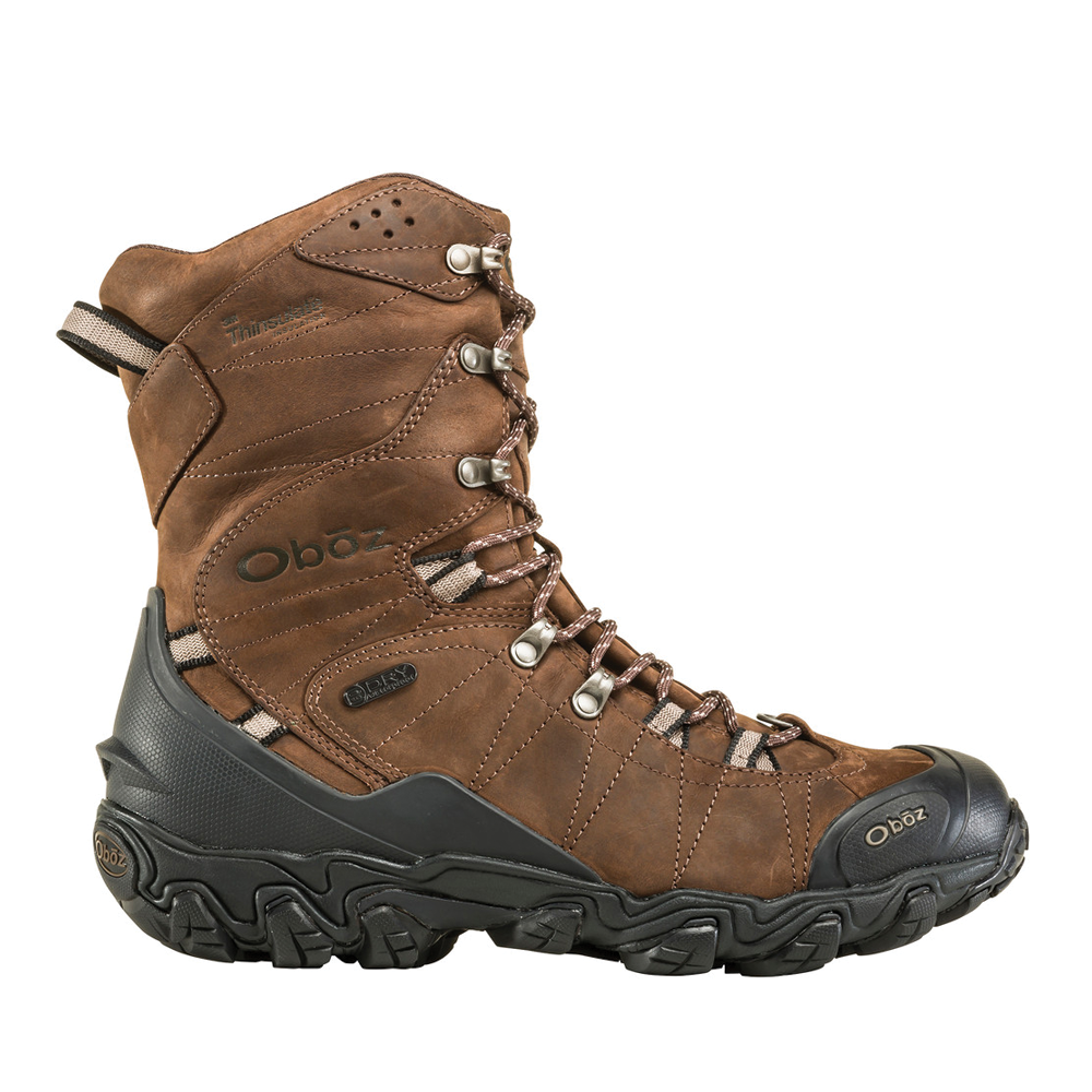 Men's Oboz Bridger 10" Insulated Waterproof Color: Bark