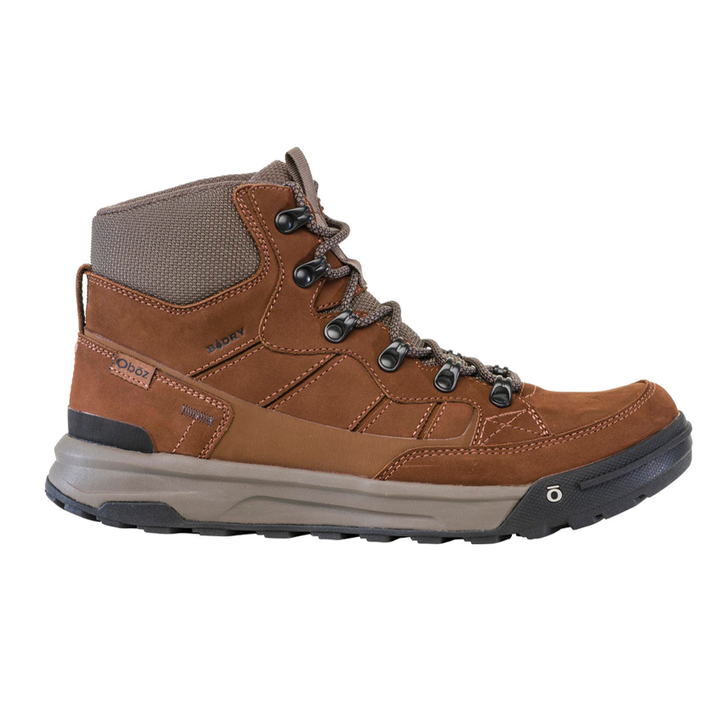 Men's Oboz Burke Mid Leather Waterproof Color: Grizzly 2