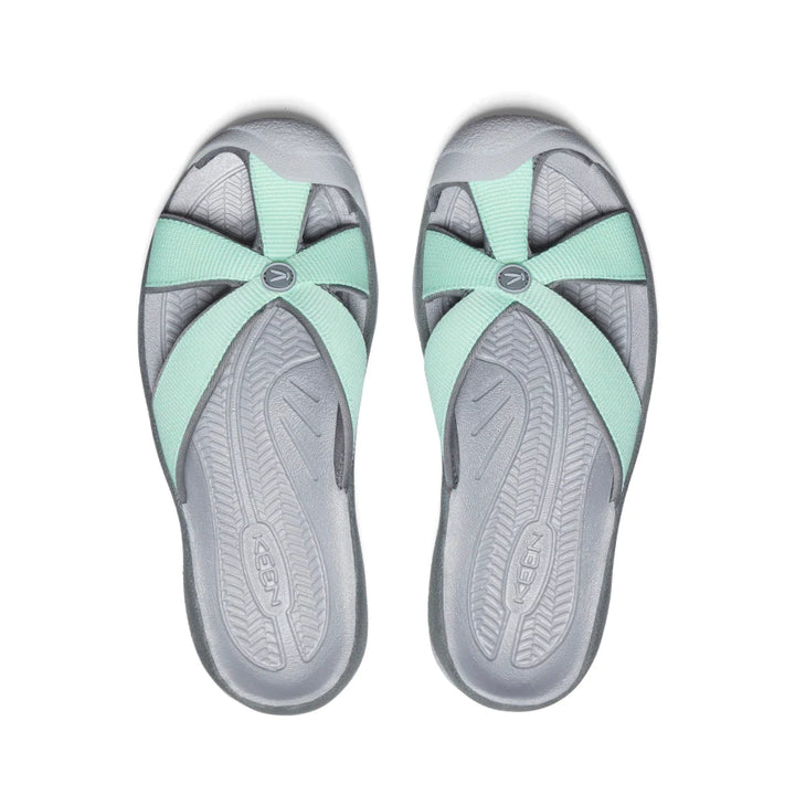 Women's Keen Bali Slide Sandal Color: Lichen / Steel Grey  5