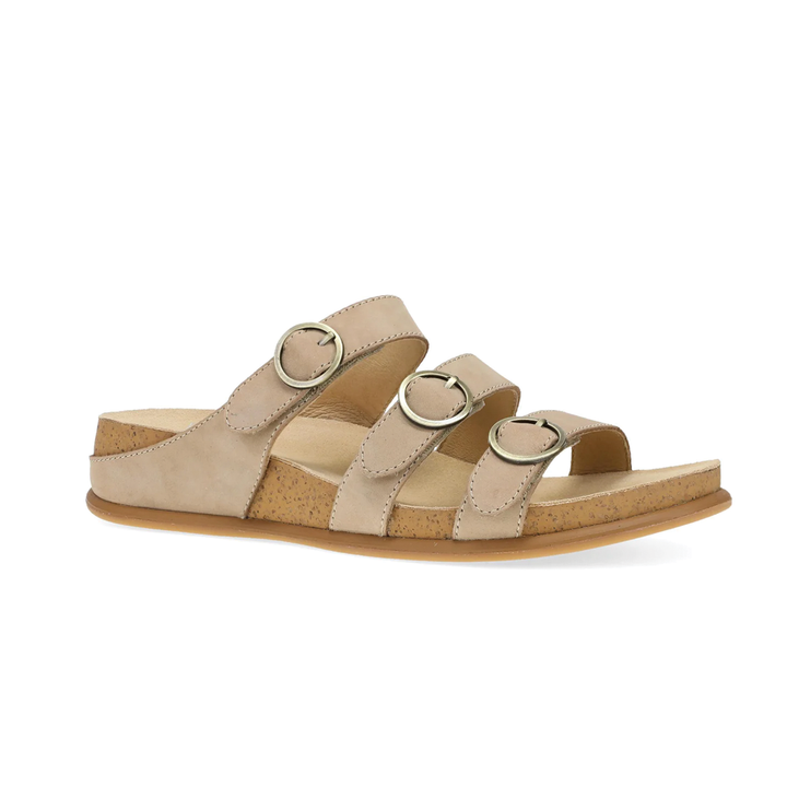 Women's Dansko Campbell Sandal Color: Sand Milled Nubuck  1