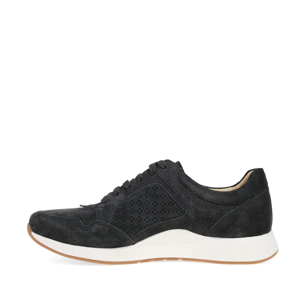 Women's Dansko Catie Sneaker Color: Black Suede  2