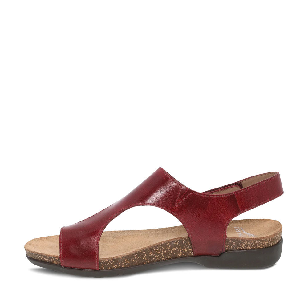 Women's Dansko Reece Color: Cinnabar Waxy Burnished Sandal
