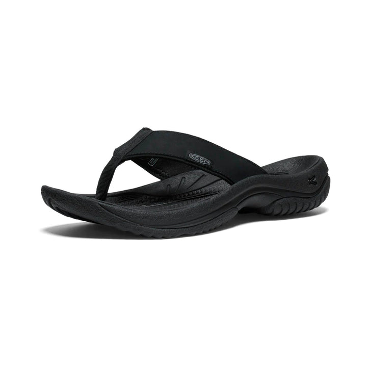 Men's Keen Kona Leather Flip Flop Color: Black/ Steel Grey  6
