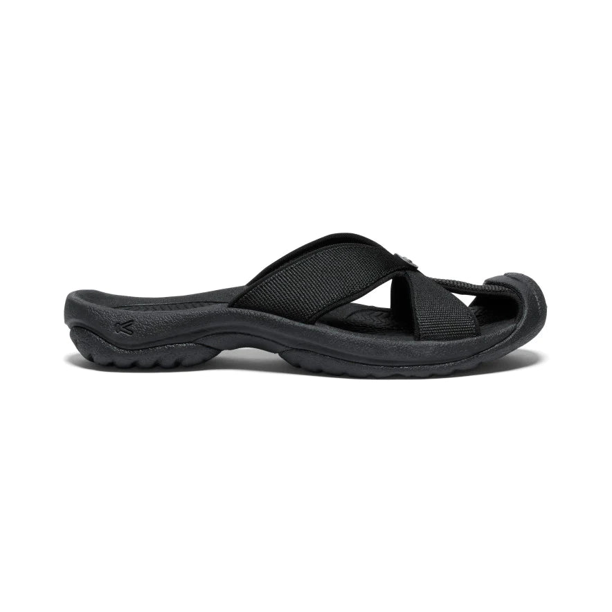 Women's Keen Bali Slide Sandal Color: Black/ Steel Grey  2