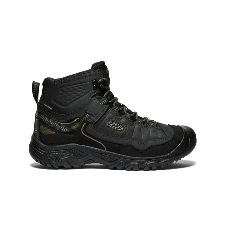 Men's Keen Targhee IV Waterproof Hiking Boot Color: Triple Black 2