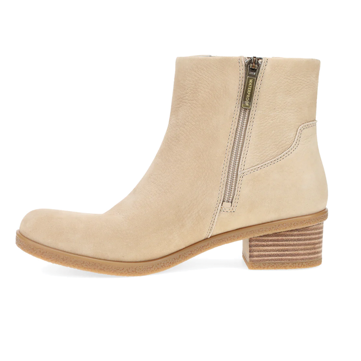 Women's Dansko Daisie Boot Color: Sand Waterproof Nubuck 2