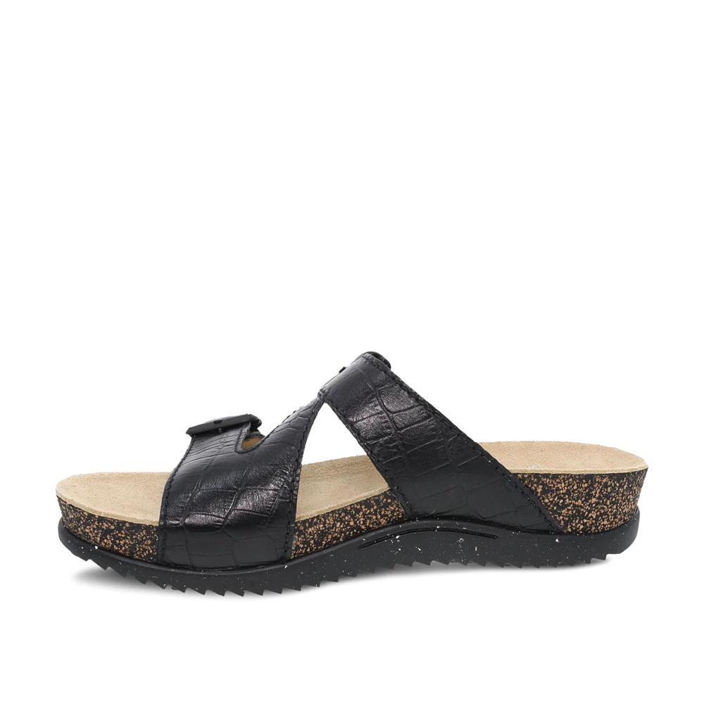 Women's Dansko Dayna Color: Black Croc Sandal 2