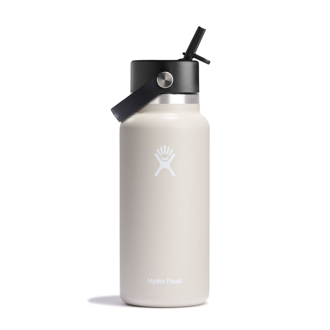 Hydro Flask 32 oz Wide Mouth with Flex Straw Cap Color: Oat 2