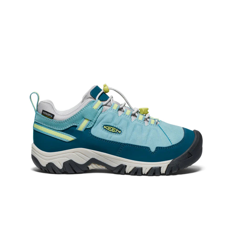 Big Kid's Keen Targhee IV Waterproof Hiking Shoe Color: Reef Waters/Daiquiri Green 2