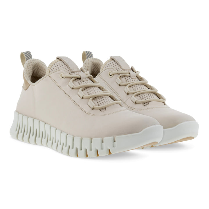 Women's Ecco Gruuv Sneaker Color: Limestone/Powder 1