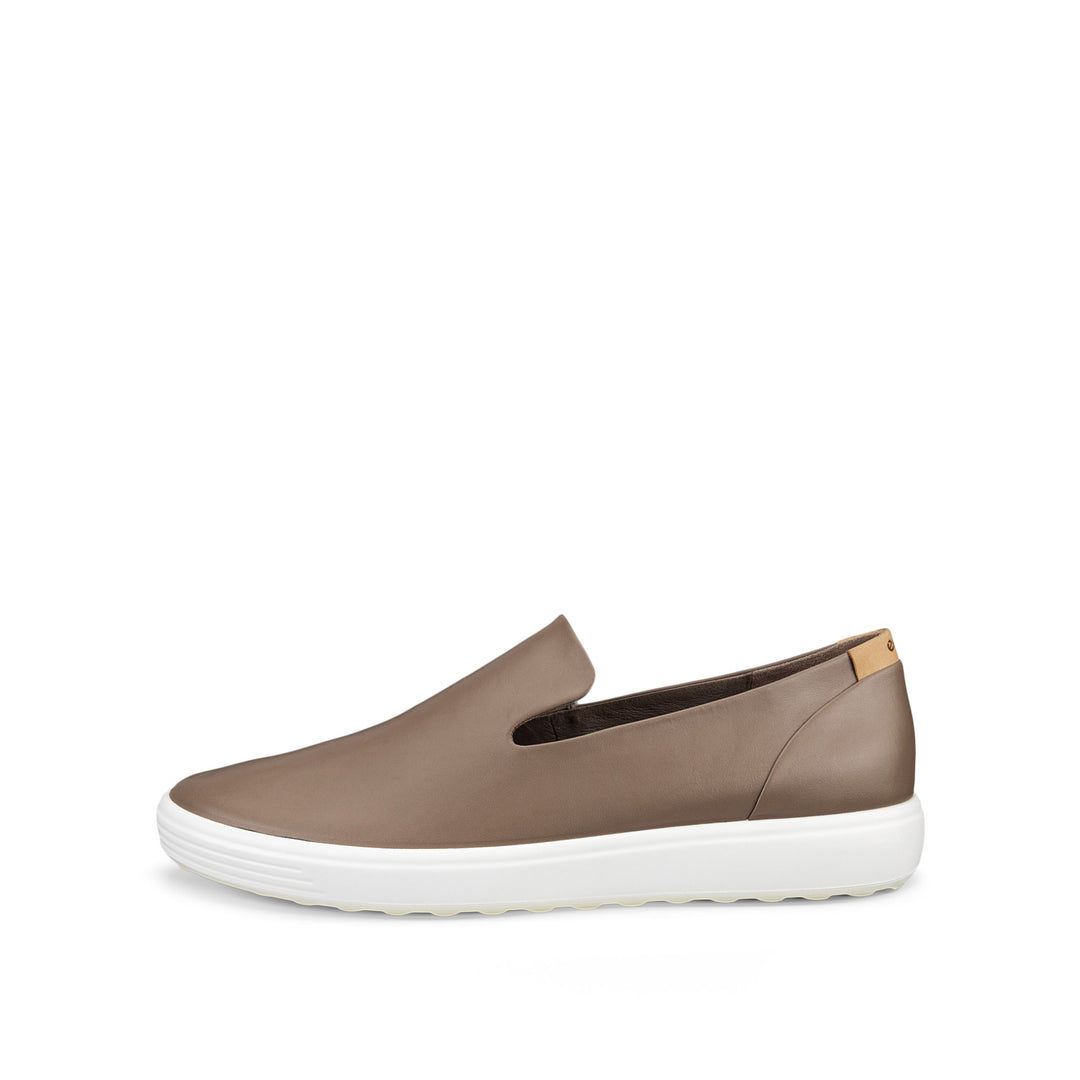 Women's Ecco Soft 7 Slip-On Color: Taupe/Powder
