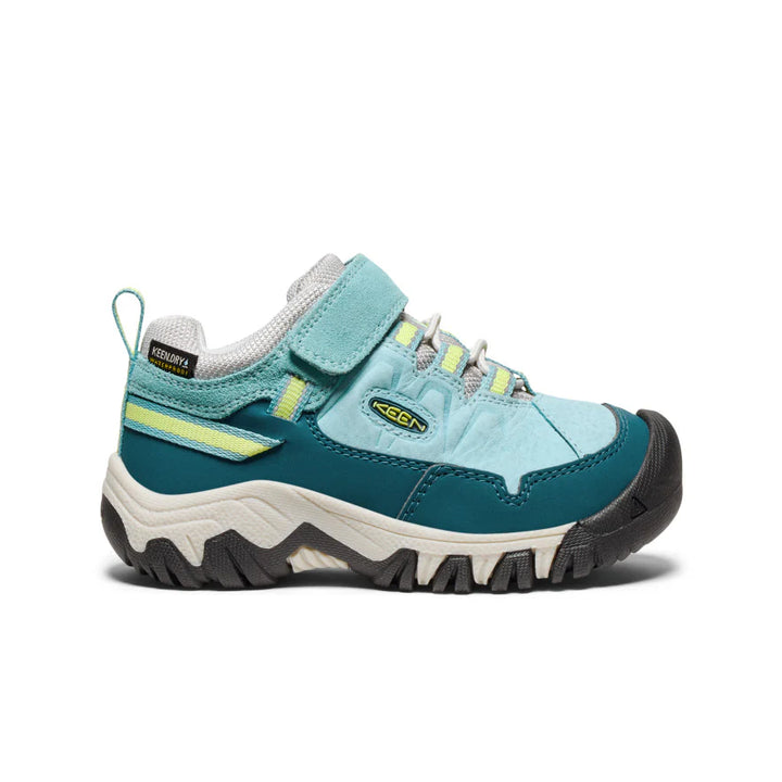 Little Kid's Keen Targhee IV Waterproof Hiking Shoe Color: Reef Waters/Daiquiri Green 2