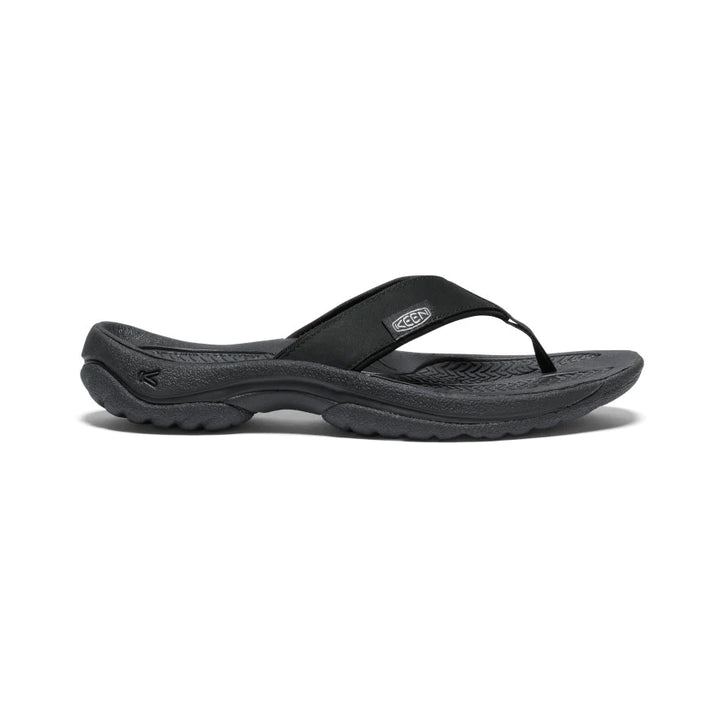 Women's Keen Kona Leather Flip Flop Color: Black/Vapor 2