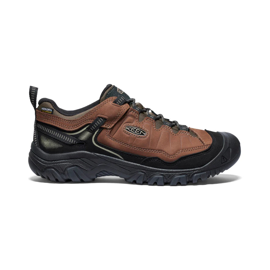 Men's Keen Targhee IV Waterproof Hiking Shoe Color: Bison/ Black  2