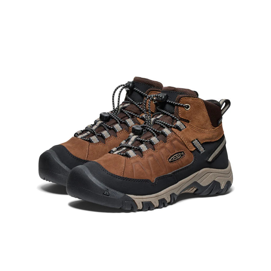 Big Kid's Keen Targhee IV Waterproof Hiking Boot Color: Bison/Brindle 1