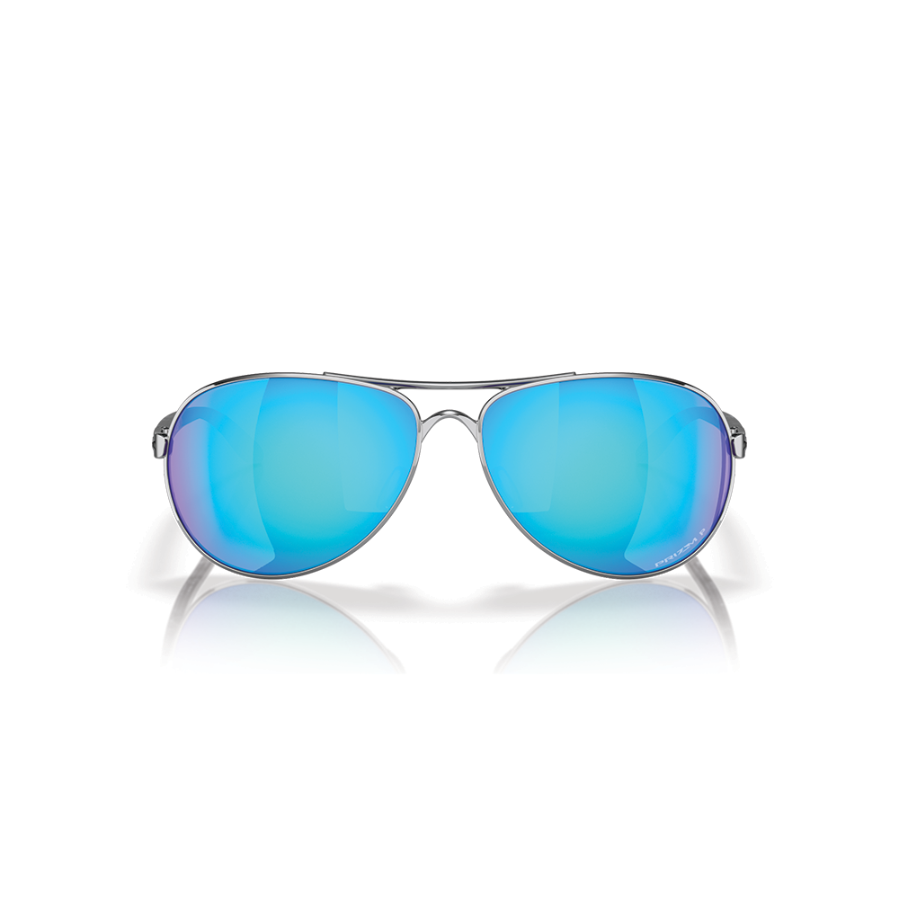 Oakley Feedback Color: Prizm Sapphire Polarized Lenses, Polished Chrome Frame  2