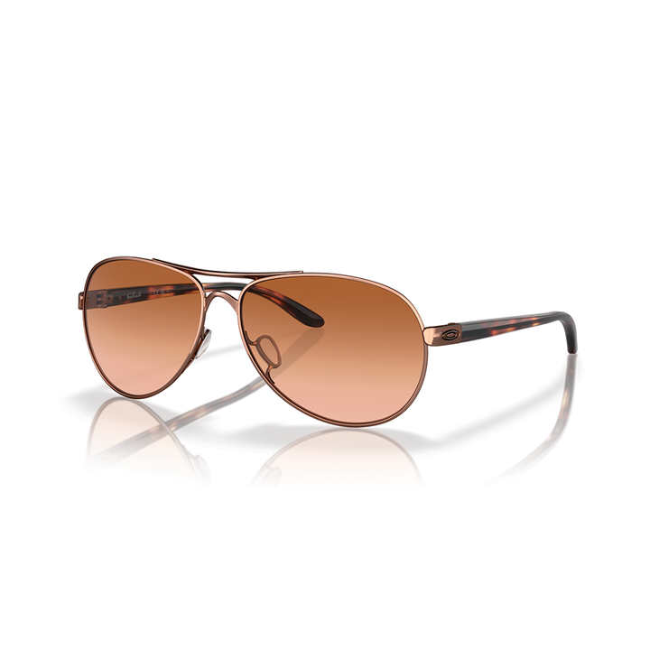 Oakley Feedback Color: Vr50 Brown Gradient Lenses, Rose Gold Frame  1