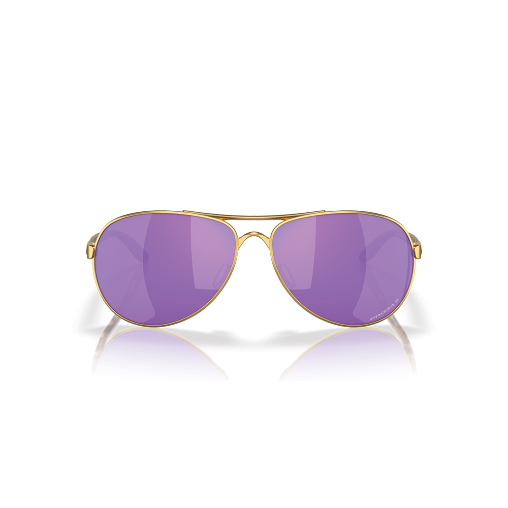 Oakley Feedback Color: Prizm Violet Polarized Lenses, Satin Gold Frame 2